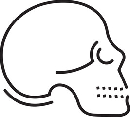Skull icon symbol vector image illustration
