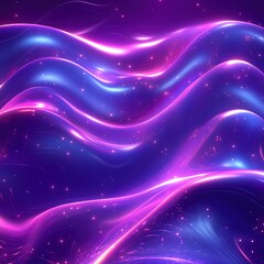 Naklejka premium Big Neon Wave Background 