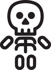 Skull icon symbol vector image illustration
