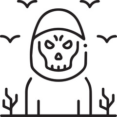 Skull icon symbol vector image illustration
