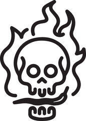 Skull icon symbol vector image illustration
