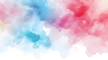 Pastel Watercolor Background, Soft hues blend seamlessly, ideal for digital designs or presentations, versatile and elegant, clean white backdrop