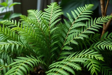 A fern species that moves its fronds in synchronization with amb