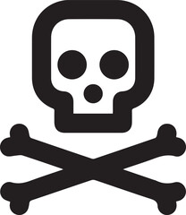 Skull icon symbol vector image illustration
