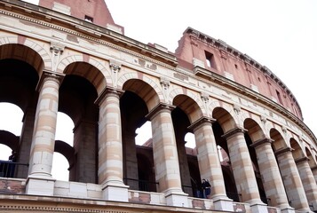 Colosseum Rome Italy Exterior ArchesClose up view of the arches