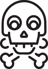 Skull icon symbol vector image illustration
