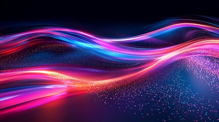 Obraz premium Whimsical Light Trails in Abstract Experimentation