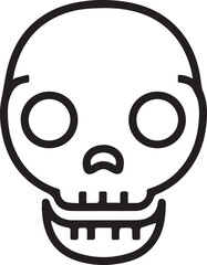 Skull icon symbol vector image illustration
