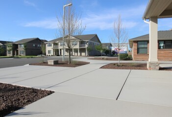 Pervious concrete A porous type of concrete that allows water to