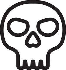 Skull icon symbol vector image illustration
