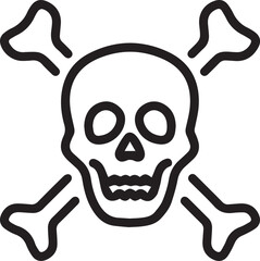 Skull icon symbol vector image illustration

