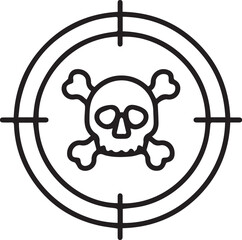 Skull icon symbol vector image illustration
