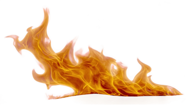fire and flames isolated on  white or transparent BACKGROUND,AND WHITE BG,