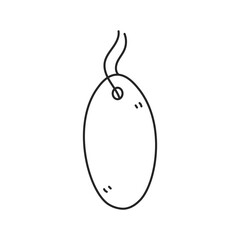 Paper Price Tag Outline Frame. Oval or ellipse shaped border. Clothing label with string for sale discount shopping advertisement. Vector illustration