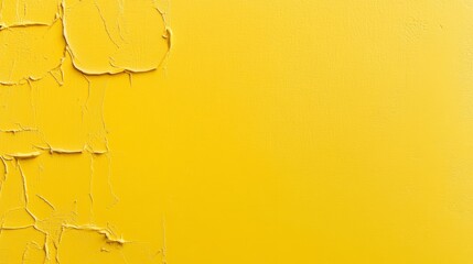 Weathered yellow wall with peeling paint, a textured background