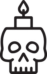 Obraz premium Skull icon symbol vector image illustration 