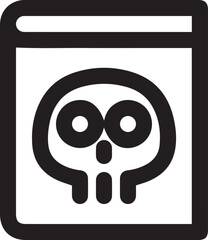 Skull icon symbol vector image illustration
