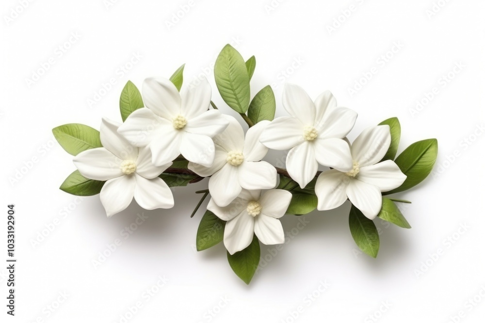 Sticker Flower blossom plant white.