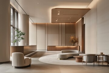 Minimalist Lobby Interior Design