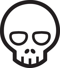Skull icon symbol vector image illustration
