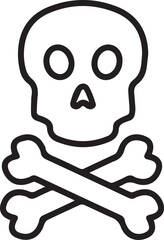 Skull icon symbol vector image illustration
