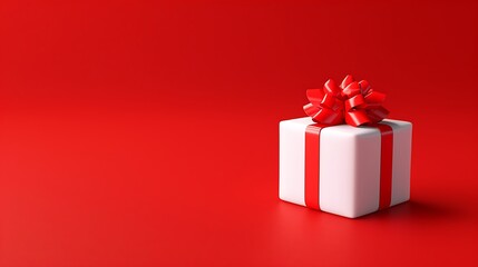 Fototapeta premium 3D Rendering of a Christmas Gift Box