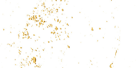 Abstract luxury golden confetti glitter and dust falling down on transparent background. Shiny glittering dust background. Vector illustration.