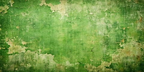 Obraz premium A Weathered Green Surface with Flaking Paint and Visible Cracks Reveals Layers of Time and Texture