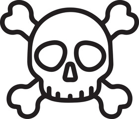 Skull icon symbol vector image illustration

