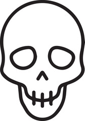 Skull icon symbol vector image illustration
