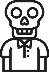 Skull icon symbol vector image illustration

