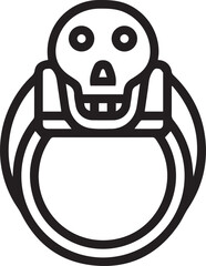 Skull icon symbol vector image illustration

