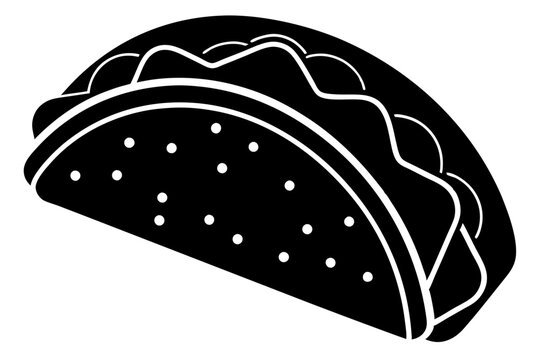 recommend clip art: black vector design tacos silhouette illustration