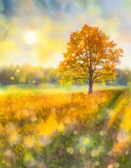 Fototapeta premium Autumn park