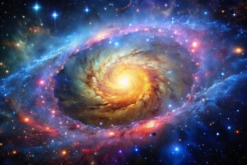 Colorful space galaxy cloud nebula. Starry night cosmos. Universe science astronomy. Supernova background wallpaper