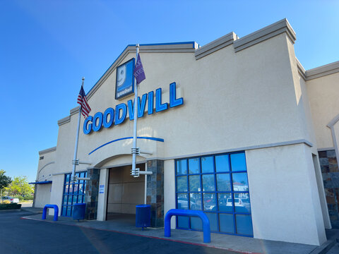 Storefront for a Goodwill second-hand store.