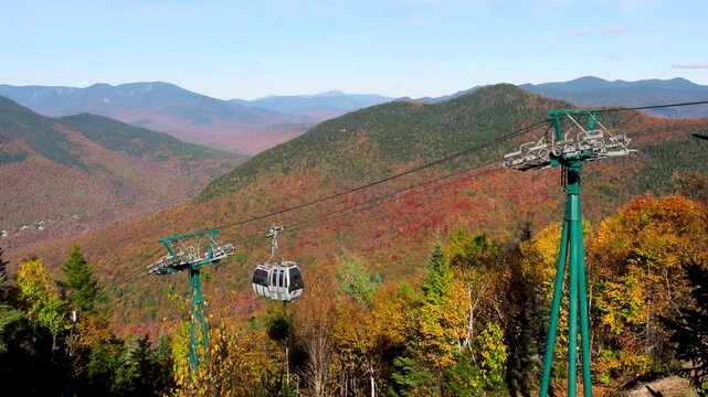 Lone mountain gondola is top season tourist destinations in New Hampshire state.