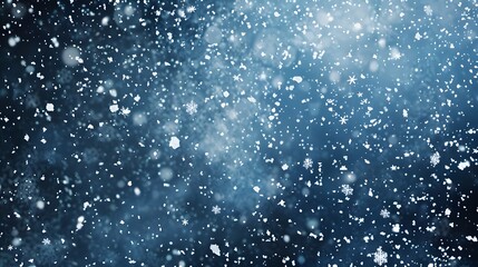 Fototapeta premium Snow. Realistic snow overlay background. Snowfall, snowflakes in different shapes and forms