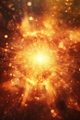 Obraz premium Radiating energy from a central point, symbolizing the vitality of life