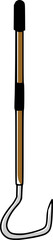 Vector Illustration of Gaff Fishing Equipment