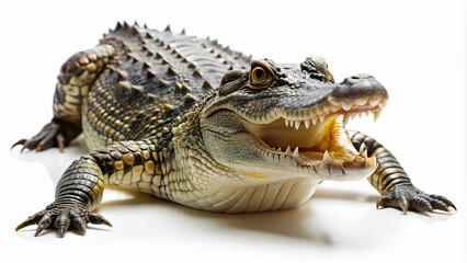 Naklejka premium crocodile isolated on a clean white background