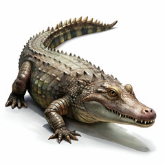 Naklejka premium crocodile isolated on a clean white background
