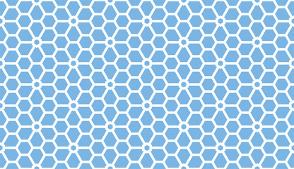 Abstract geometric pattern. A seamless vector background. White and blue ornament. Graphic modern pattern. Simple lattice graphic design