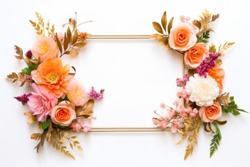 Obraz premium Flower wedding wreath plant.