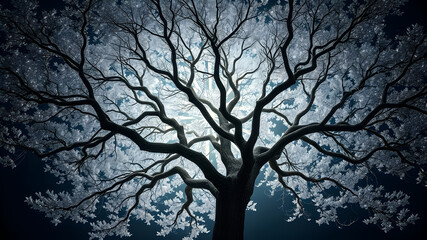 Fototapeta premium tree in the night