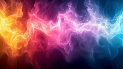 Obraz premium A vibrant abstract design featuring colorful, flowing light patterns.