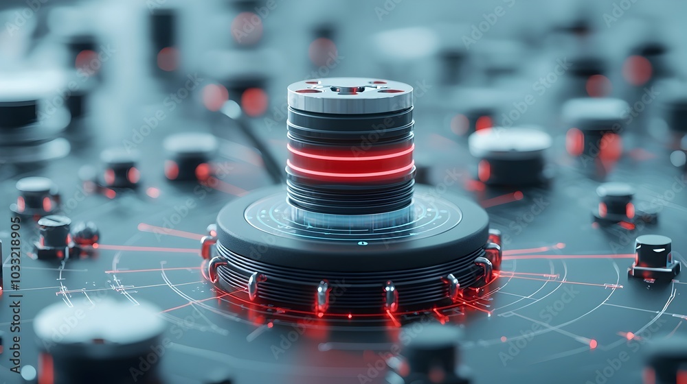 Poster visualizing the magnetic principles that drive audio technology innovation showcasing the interactio