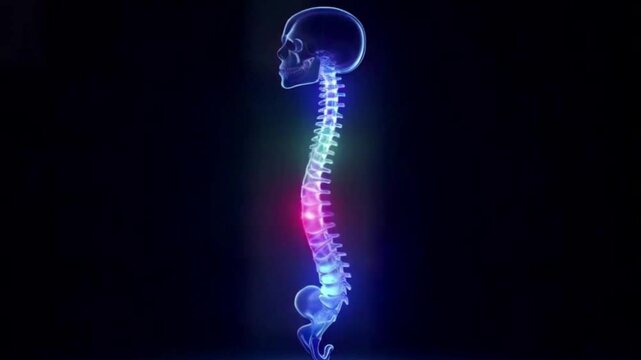 medically accurate illustration of the human spine