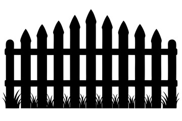 Fence icons   isolated on white background.