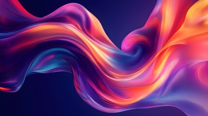 Obraz premium change with fluid, morphing shapes and a sense of transformation. groovy graphic 